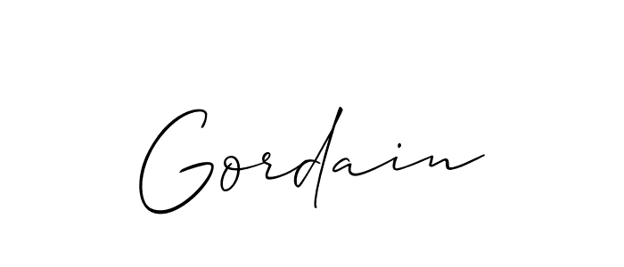 Make a short Gordain signature style. Manage your documents anywhere anytime using Allison_Script. Create and add eSignatures, submit forms, share and send files easily. Gordain signature style 2 images and pictures png