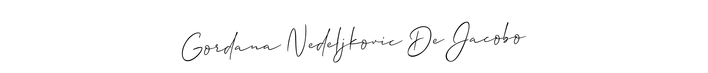 Here are the top 10 professional signature styles for the name Gordana Nedeljkovic De Jacobo. These are the best autograph styles you can use for your name. Gordana Nedeljkovic De Jacobo signature style 2 images and pictures png