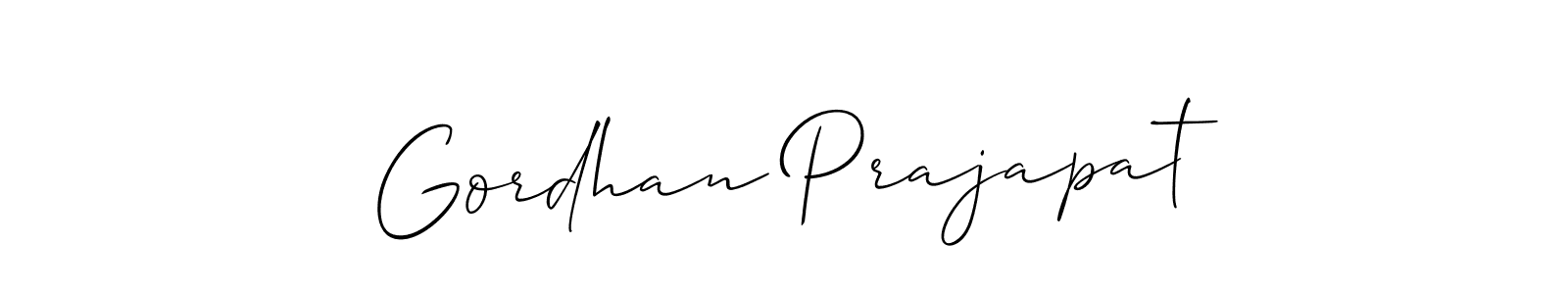 Here are the top 10 professional signature styles for the name Gordhan Prajapat. These are the best autograph styles you can use for your name. Gordhan Prajapat signature style 2 images and pictures png