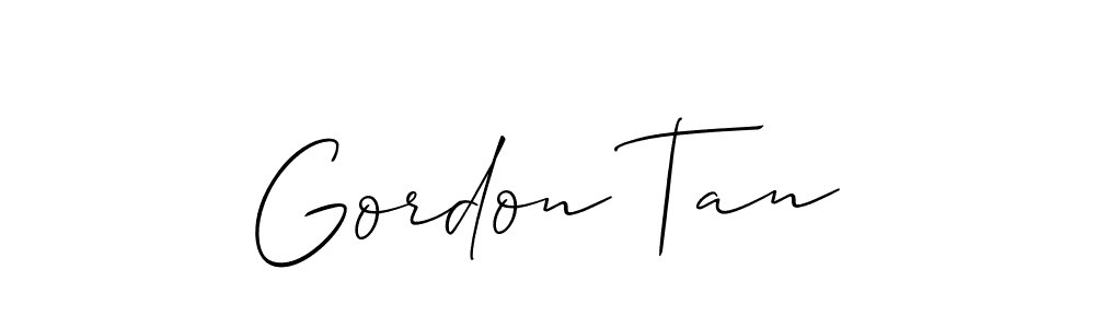 Similarly Allison_Script is the best handwritten signature design. Signature creator online .You can use it as an online autograph creator for name Gordon Tan. Gordon Tan signature style 2 images and pictures png