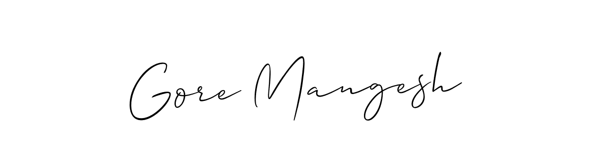 Check out images of Autograph of Gore Mangesh name. Actor Gore Mangesh Signature Style. Allison_Script is a professional sign style online. Gore Mangesh signature style 2 images and pictures png