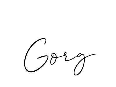The best way (Allison_Script) to make a short signature is to pick only two or three words in your name. The name Gorg include a total of six letters. For converting this name. Gorg signature style 2 images and pictures png