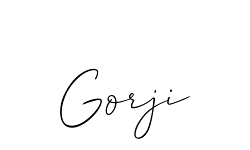 The best way (Allison_Script) to make a short signature is to pick only two or three words in your name. The name Gorji include a total of six letters. For converting this name. Gorji signature style 2 images and pictures png