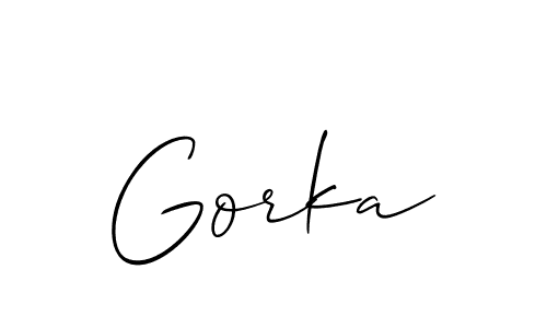Make a beautiful signature design for name Gorka. Use this online signature maker to create a handwritten signature for free. Gorka signature style 2 images and pictures png