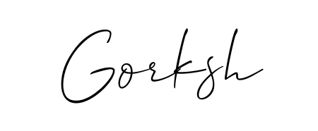 Elevate your brand with a stunning Gorksh eSignature. The Allison_Script style provides a balanced, flowing aesthetic for everyday signing. Gorksh signature style 2 images and pictures png