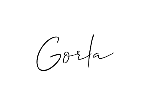 You should practise on your own different ways (Allison_Script) to write your name (Gorla) in signature. don't let someone else do it for you. Gorla signature style 2 images and pictures png