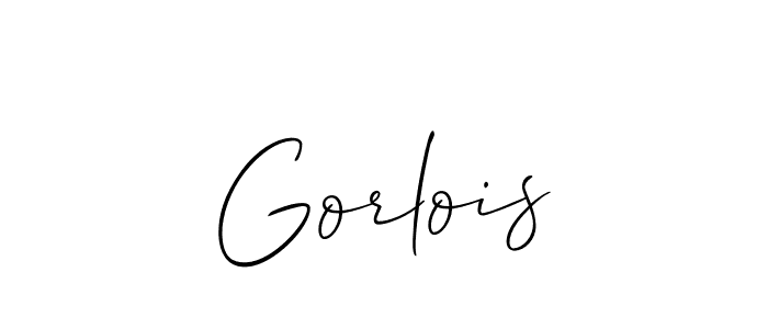 Gorlois stylish signature style. Best Handwritten Sign (Allison_Script) for my name. Handwritten Signature Collection Ideas for my name Gorlois. Gorlois signature style 2 images and pictures png