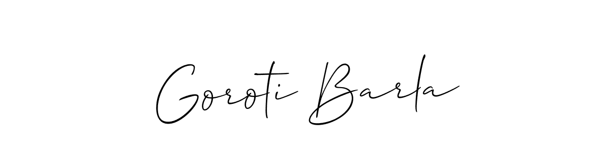 Goroti Barla stylish signature style. Best Handwritten Sign (Allison_Script) for my name. Handwritten Signature Collection Ideas for my name Goroti Barla. Goroti Barla signature style 2 images and pictures png