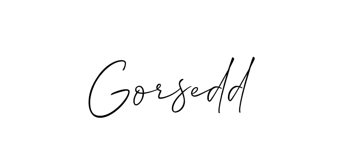 How to Draw Gorsedd signature style? Allison_Script is a latest design signature styles for name Gorsedd. Gorsedd signature style 2 images and pictures png