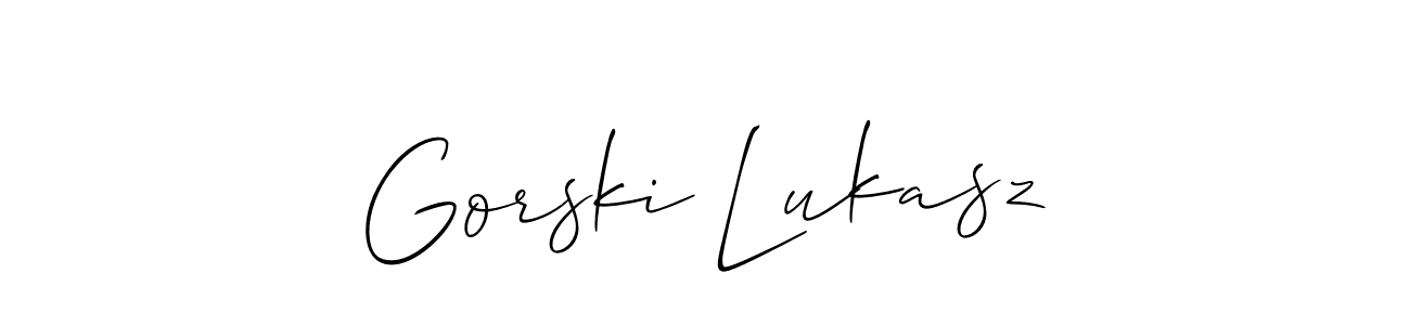 Once you've used our free online signature maker to create your best signature Allison_Script style, it's time to enjoy all of the benefits that Gorski Lukasz name signing documents. Gorski Lukasz signature style 2 images and pictures png