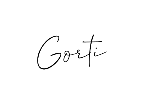 Also we have Gorti name is the best signature style. Create professional handwritten signature collection using Allison_Script autograph style. Gorti signature style 2 images and pictures png