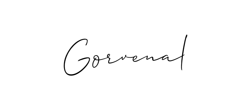 Best and Professional Signature Style for Gorvenal. Allison_Script Best Signature Style Collection. Gorvenal signature style 2 images and pictures png