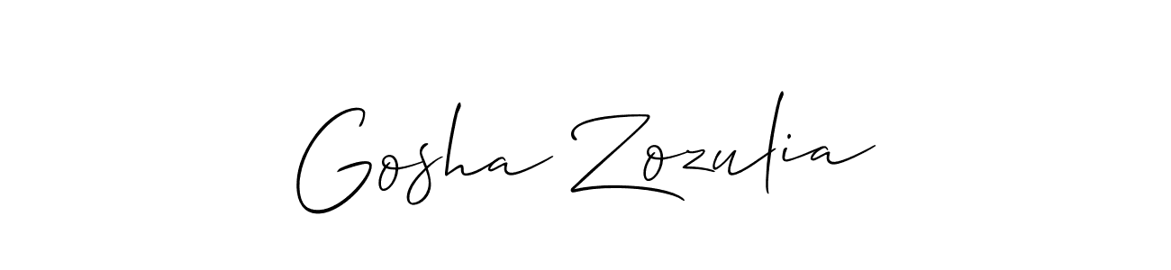 You can use this online signature creator to create a handwritten signature for the name Gosha Zozulia. This is the best online autograph maker. Gosha Zozulia signature style 2 images and pictures png