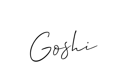 if you are searching for the best signature style for your name Goshi. so please give up your signature search. here we have designed multiple signature styles  using Allison_Script. Goshi signature style 2 images and pictures png