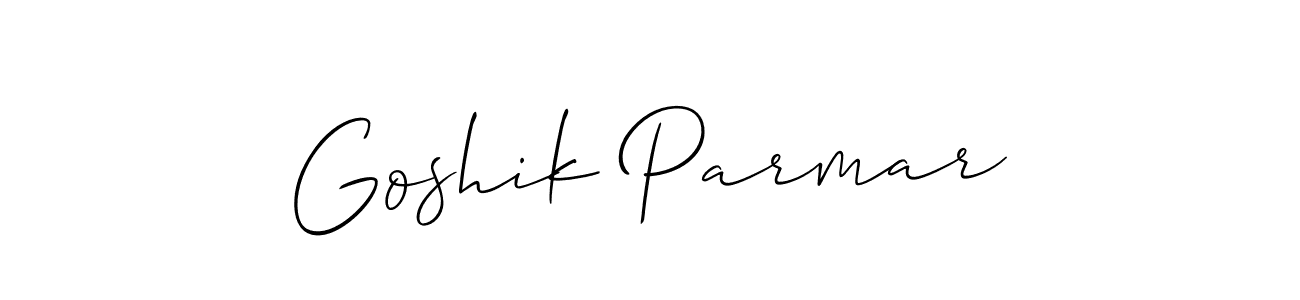 See photos of Goshik Parmar official signature by Spectra . Check more albums & portfolios. Read reviews & check more about Allison_Script font. Goshik Parmar signature style 2 images and pictures png