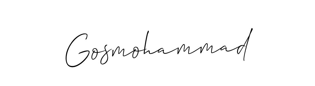 Make a beautiful signature design for name Gosmohammad. Use this online signature maker to create a handwritten signature for free. Gosmohammad signature style 2 images and pictures png