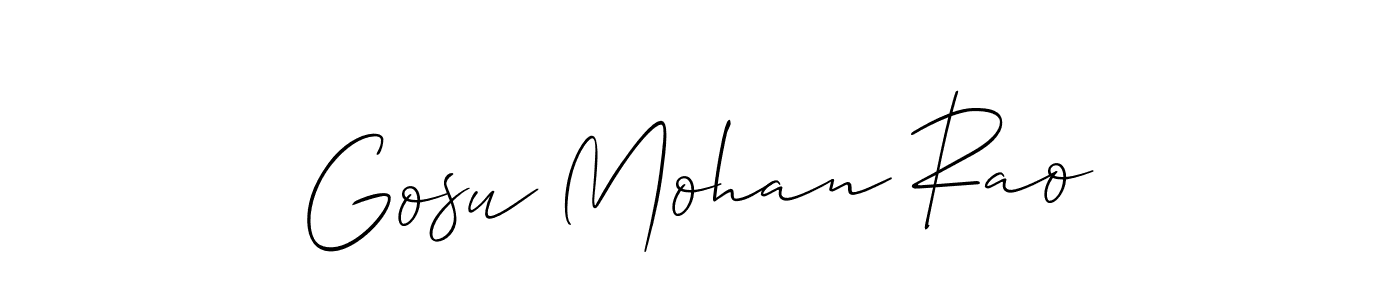 Once you've used our free online signature maker to create your best signature Allison_Script style, it's time to enjoy all of the benefits that Gosu Mohan Rao name signing documents. Gosu Mohan Rao signature style 2 images and pictures png