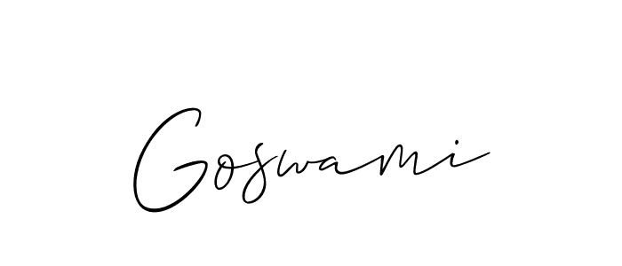 Also You can easily find your signature by using the search form. We will create Goswami name handwritten signature images for you free of cost using Allison_Script sign style. Goswami signature style 2 images and pictures png