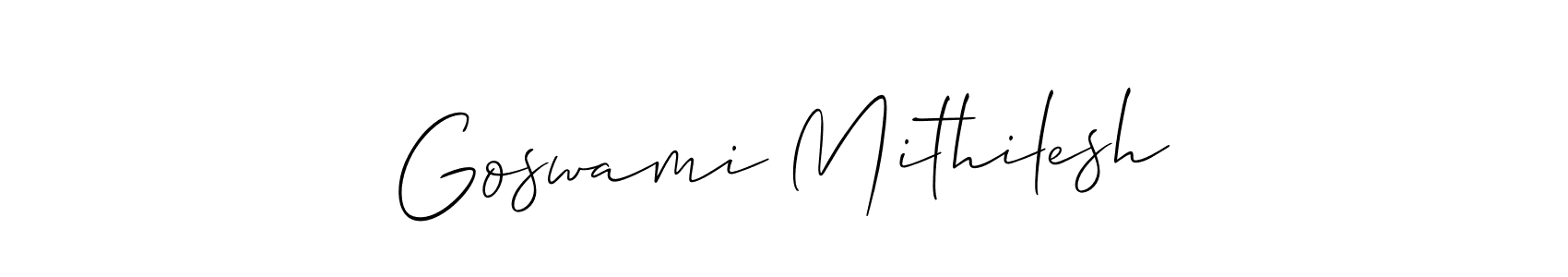 You can use this online signature creator to create a handwritten signature for the name Goswami Mithilesh. This is the best online autograph maker. Goswami Mithilesh signature style 2 images and pictures png