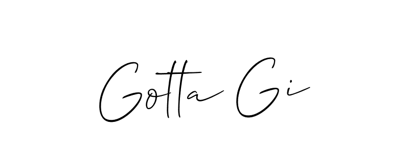 You can use this online signature creator to create a handwritten signature for the name Gotta Gi. This is the best online autograph maker. Gotta Gi signature style 2 images and pictures png