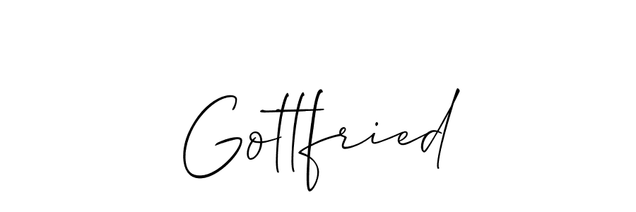 if you are searching for the best signature style for your name Gottfried. so please give up your signature search. here we have designed multiple signature styles  using Allison_Script. Gottfried signature style 2 images and pictures png