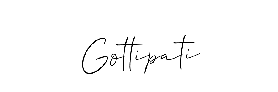 Make a short Gottipati signature style. Manage your documents anywhere anytime using Allison_Script. Create and add eSignatures, submit forms, share and send files easily. Gottipati signature style 2 images and pictures png