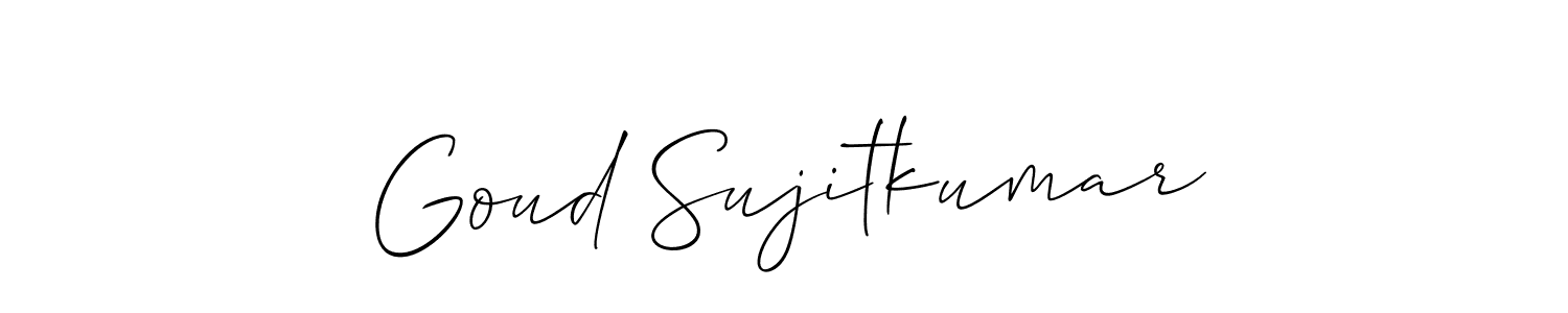 Make a beautiful signature design for name Goud Sujitkumar. With this signature (Allison_Script) style, you can create a handwritten signature for free. Goud Sujitkumar signature style 2 images and pictures png
