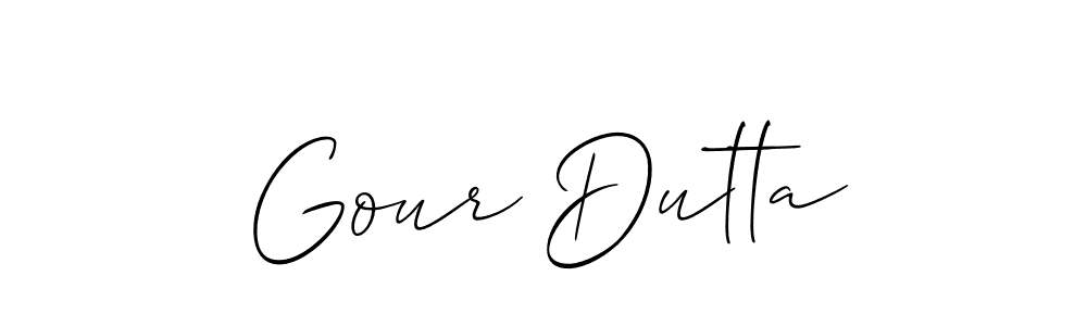 Also You can easily find your signature by using the search form. We will create Gour Dutta name handwritten signature images for you free of cost using Allison_Script sign style. Gour Dutta signature style 2 images and pictures png
