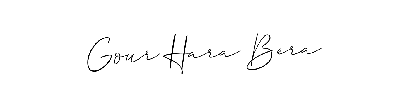 This is the best signature style for the Gour Hara Bera name. Also you like these signature font (Allison_Script). Mix name signature. Gour Hara Bera signature style 2 images and pictures png