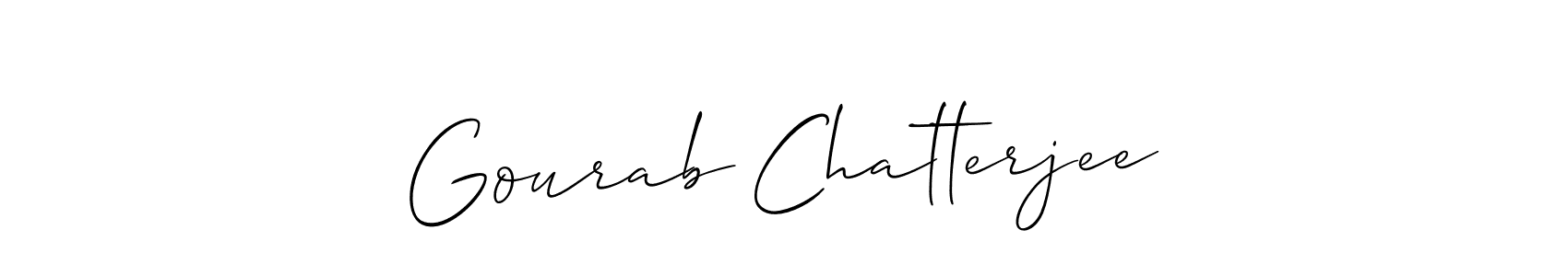 This is the best signature style for the Gourab Chatterjee name. Also you like these signature font (Allison_Script). Mix name signature. Gourab Chatterjee signature style 2 images and pictures png