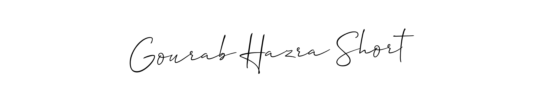 How to make Gourab Hazra Short signature? Allison_Script is a professional autograph style. Create handwritten signature for Gourab Hazra Short name. Gourab Hazra Short signature style 2 images and pictures png