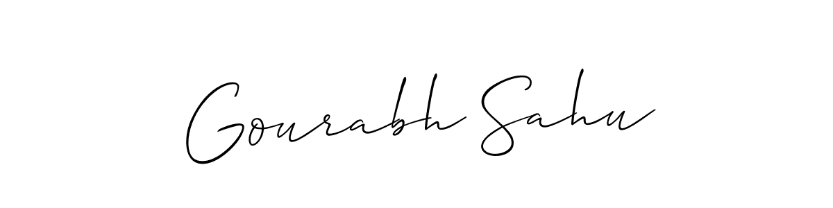 How to Draw Gourabh Sahu signature style? Allison_Script is a latest design signature styles for name Gourabh Sahu. Gourabh Sahu signature style 2 images and pictures png
