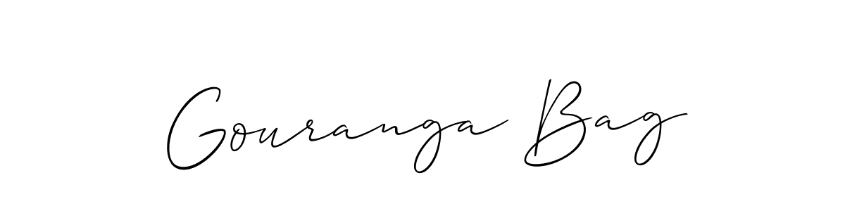 if you are searching for the best signature style for your name Gouranga Bag. so please give up your signature search. here we have designed multiple signature styles  using Allison_Script. Gouranga Bag signature style 2 images and pictures png