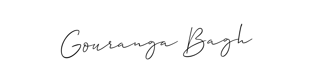 Make a beautiful signature design for name Gouranga Bagh. With this signature (Allison_Script) style, you can create a handwritten signature for free. Gouranga Bagh signature style 2 images and pictures png