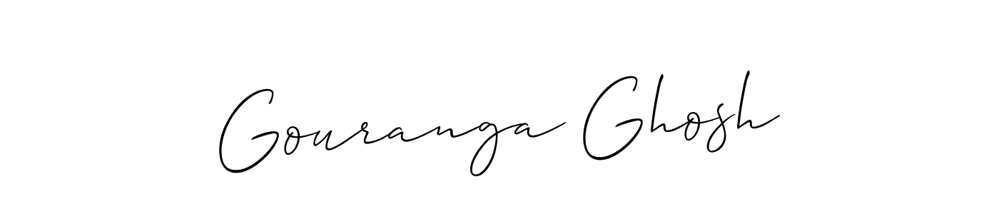 Create a beautiful signature design for name Gouranga Ghosh. With this signature (Allison_Script) fonts, you can make a handwritten signature for free. Gouranga Ghosh signature style 2 images and pictures png