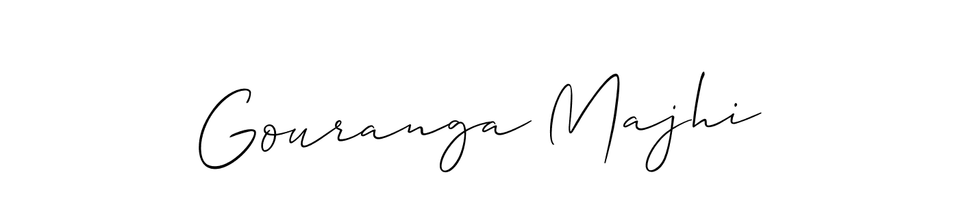 Use a signature maker to create a handwritten signature online. With this signature software, you can design (Allison_Script) your own signature for name Gouranga Majhi. Gouranga Majhi signature style 2 images and pictures png