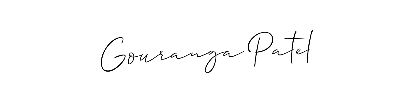 Also we have Gouranga Patel name is the best signature style. Create professional handwritten signature collection using Allison_Script autograph style. Gouranga Patel signature style 2 images and pictures png