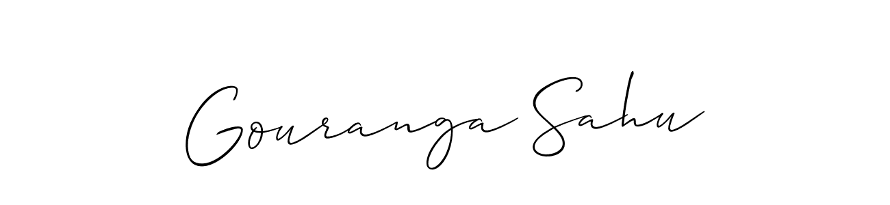 How to make Gouranga Sahu signature? Allison_Script is a professional autograph style. Create handwritten signature for Gouranga Sahu name. Gouranga Sahu signature style 2 images and pictures png