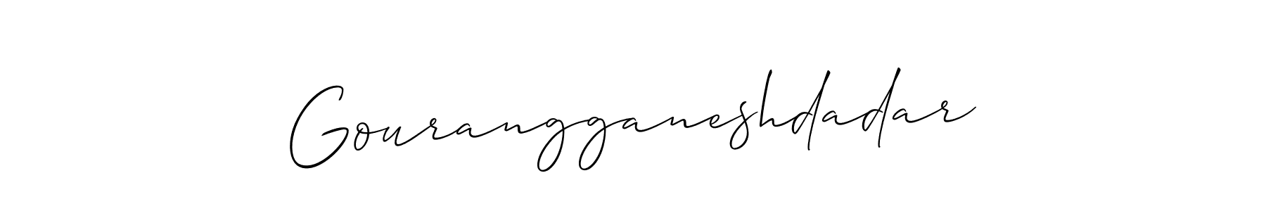 Design your own signature with our free online signature maker. With this signature software, you can create a handwritten (Allison_Script) signature for name Gourangganeshdadar. Gourangganeshdadar signature style 2 images and pictures png