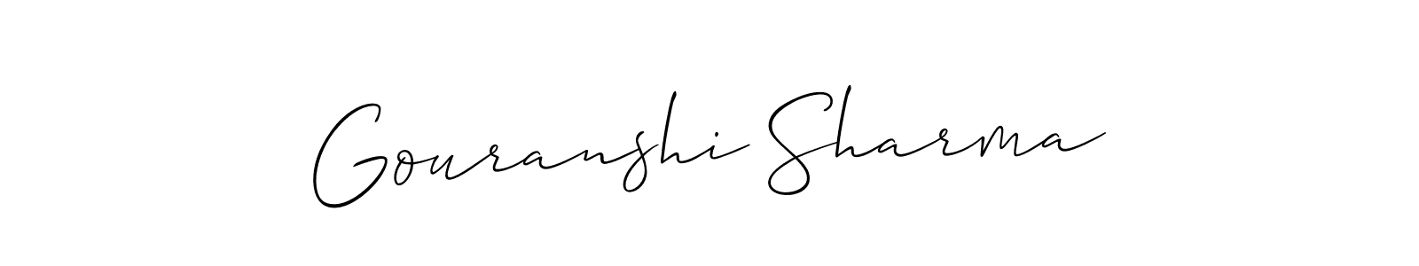 Best and Professional Signature Style for Gouranshi Sharma. Allison_Script Best Signature Style Collection. Gouranshi Sharma signature style 2 images and pictures png