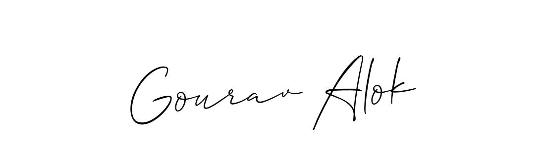 This is the best signature style for the Gourav Alok name. Also you like these signature font (Allison_Script). Mix name signature. Gourav Alok signature style 2 images and pictures png