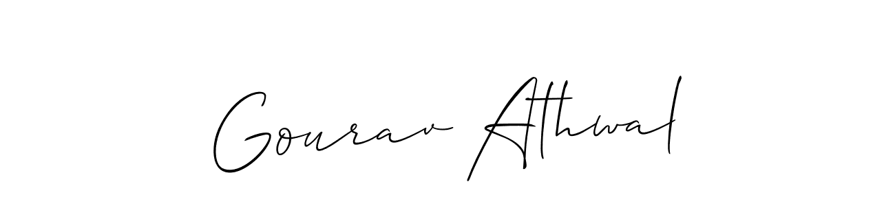 Also You can easily find your signature by using the search form. We will create Gourav Athwal name handwritten signature images for you free of cost using Allison_Script sign style. Gourav Athwal signature style 2 images and pictures png