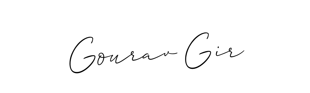 You should practise on your own different ways (Allison_Script) to write your name (Gourav Gir) in signature. don't let someone else do it for you. Gourav Gir signature style 2 images and pictures png