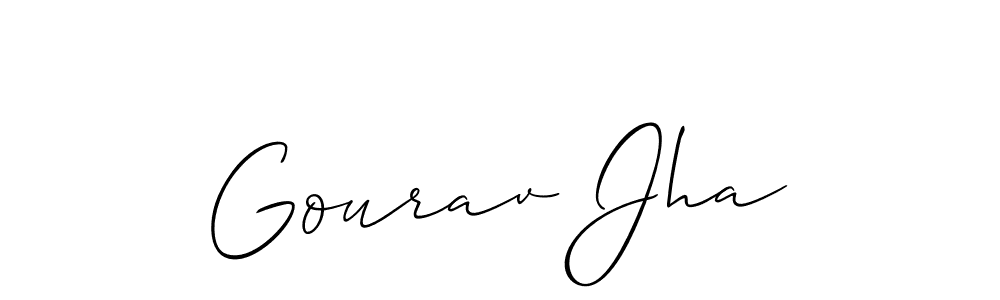 Best and Professional Signature Style for Gourav Jha. Allison_Script Best Signature Style Collection. Gourav Jha signature style 2 images and pictures png