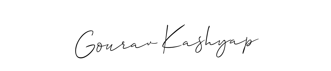 Also You can easily find your signature by using the search form. We will create Gourav Kashyap name handwritten signature images for you free of cost using Allison_Script sign style. Gourav Kashyap signature style 2 images and pictures png