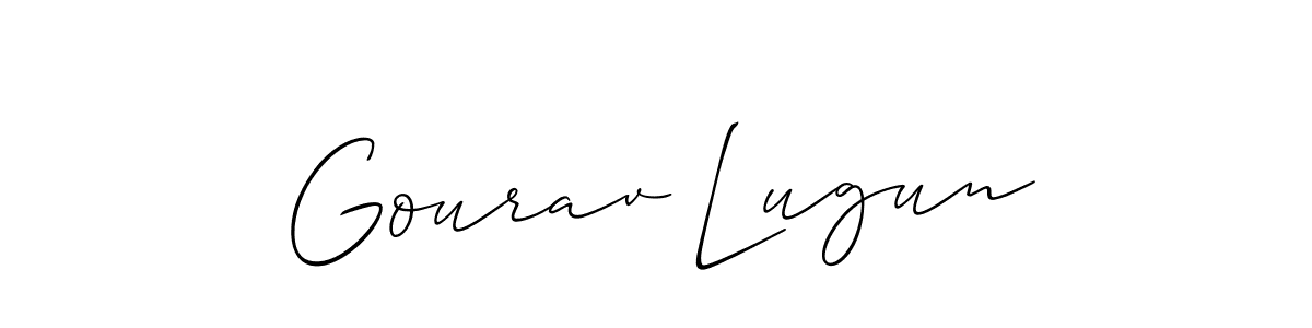 Check out images of Autograph of Gourav Lugun name. Actor Gourav Lugun Signature Style. Allison_Script is a professional sign style online. Gourav Lugun signature style 2 images and pictures png