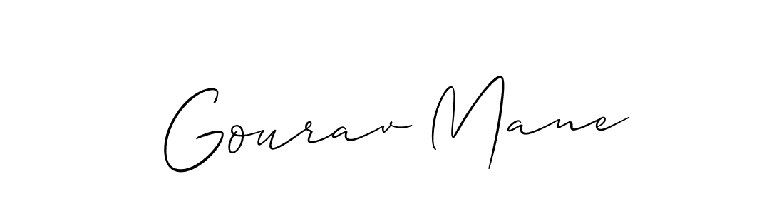 How to make Gourav Mane signature? Allison_Script is a professional autograph style. Create handwritten signature for Gourav Mane name. Gourav Mane signature style 2 images and pictures png
