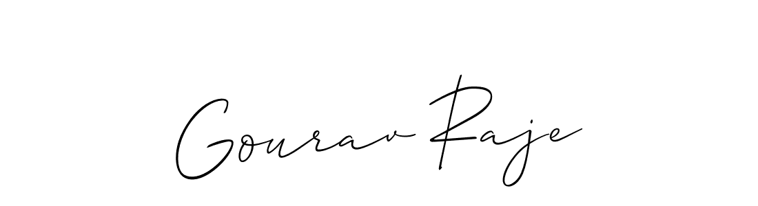 Design your own signature with our free online signature maker. With this signature software, you can create a handwritten (Allison_Script) signature for name Gourav Raje. Gourav Raje signature style 2 images and pictures png