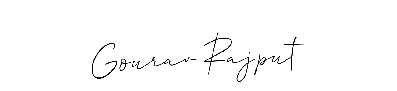 You should practise on your own different ways (Allison_Script) to write your name (Gourav Rajput) in signature. don't let someone else do it for you. Gourav Rajput signature style 2 images and pictures png