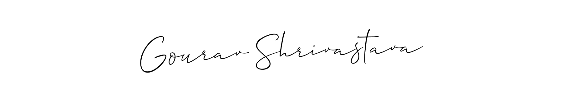This is the best signature style for the Gourav Shrivastava name. Also you like these signature font (Allison_Script). Mix name signature. Gourav Shrivastava signature style 2 images and pictures png